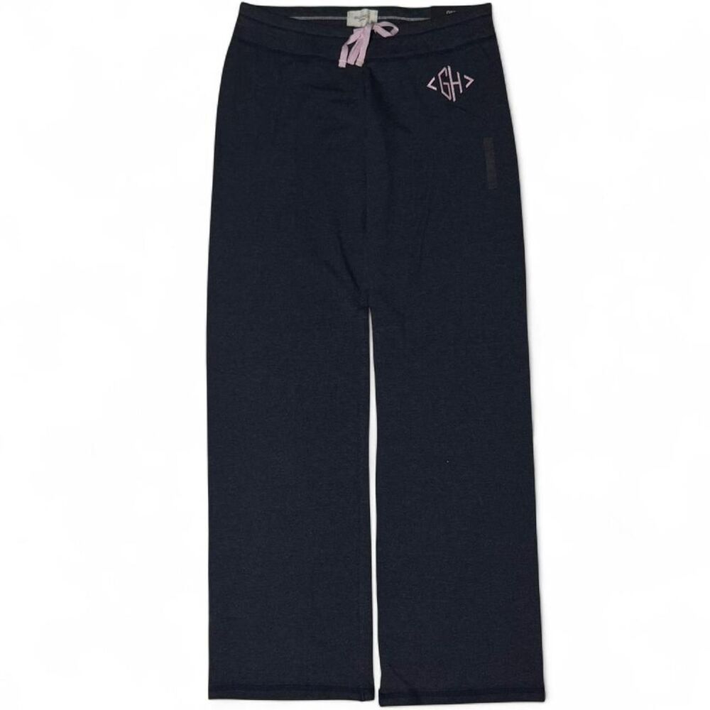 Gilly Hicks Brand New Skinny Low Rise Pants Pink Glitter Logo Sz Small